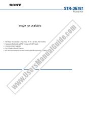 View STR-DE197 pdf Marketing Specifications