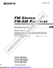 Vezi STR-DE485 pdf Instrucțiuni de operare