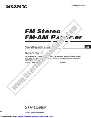 View STR-DE685 pdf Operating Instructions