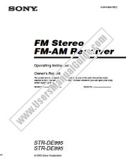 View STR-DE995 pdf Operating Instructions