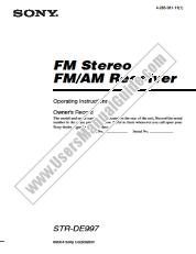 Vezi STR-DE997B pdf Instrucțiuni de operare