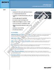 Voir STR-DG1000 pdf Spécifications de marketing