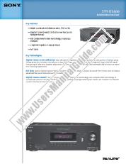 Ver STR-DG500 pdf Especificaciones de comercialización