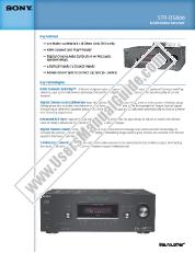 Ver STR-DG600 pdf Especificaciones de comercialización