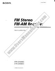 Voir STR-GX900ES pdf Mode d'emploi