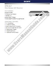 Voir STR-SL7 pdf Principales caractéristiques