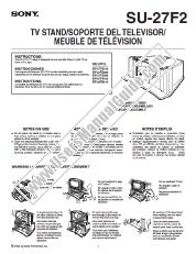 View KV-27FV310 pdf Instructions: TV stand   (primary manual)