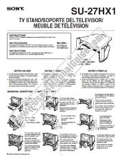 Voir KV-27HS420 pdf Instructions: meuble TV (manuel primaire)