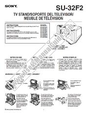 View KV-32FV300 pdf Instructions: TV stand  (primary manual)