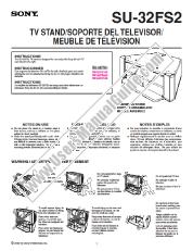 Vezi KV-32FS200 pdf Instrucțiuni: stativ TV (manual primară)