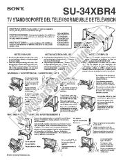 Voir KV-34HS420 pdf Instructions de stand de TV (SU34XBR4)