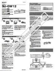 Voir KDS-R50XBR1 pdf Instructions pour SUGW12 (TV Stand / Mesa de Televisor))