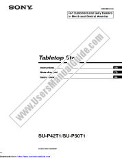 View KE-50XBR900 pdf SU-P42T1/SU-P50T1 Tabletop Stand Instructions (English/French/Spanish)