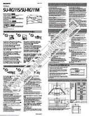 Vezi SU-RG11M pdf Instrucțiuni
