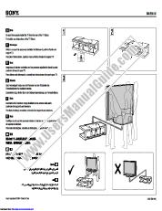 Ver SU-RS51U pdf Nota sobre la fijación del televisor al soporte