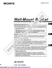 Ver SU-W200 pdf Instrucciones de funcionamiento (manual principal)