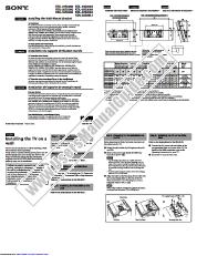 Ansicht SU-WL31 pdf Installieren der Wandhalterung (Englisch, Spanisch, Französisch)