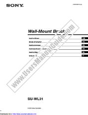 View KLV-S26A10W pdf SU-WL31 Wall-Mount Bracket Instructions