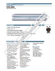 Ver SVR-3000 pdf Especificaciones de comercialización
