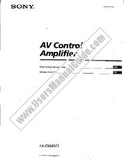 Ver TA-E9000ES pdf Instrucciones de funcionamiento (manual principal)