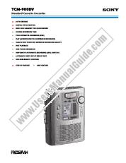 Voir TCM-900DV pdf Spécifications de marketing