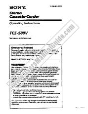 Ver TCS-580V pdf Manual de usuario principal