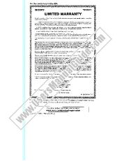View SPP-A945 pdf Warranty Card