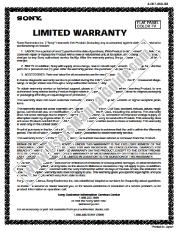 View KF-50WE610 pdf Warranty Card
