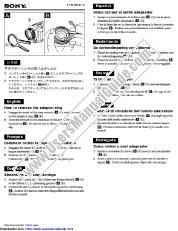 Ver VCL-ST30 pdf Insertar: quitar el anillo adaptador