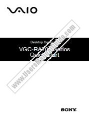 Voir VGC-RA716G pdf Guide de démarrage rapide
