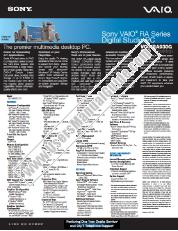 Ver VGC-RA930G pdf Especificaciones de marketing (serie VGC-RA930G CTO)