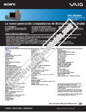 Vezi VGC-RB40MV pdf Specificații