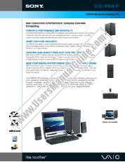 View VGC-RB41P pdf Marketing Specifications