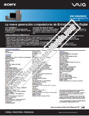 Voir VGC-RB43MGX pdf Especificaciones