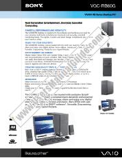 Ver VGC-RB60G pdf Especificaciones de comercialización