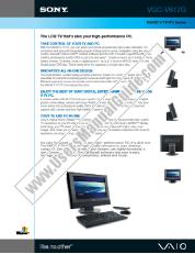 Vezi VGC-V617G pdf Specificațiile de marketing