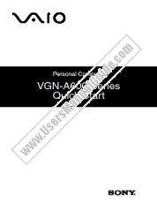 View VGN-A600B pdf Quick Start Guide