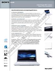 View VGN-FE590 pdf Marketing Specifications (VGN-FE590 BTO series)