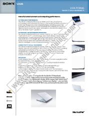 Ver VGN-FE660G pdf Especificaciones de comercialización