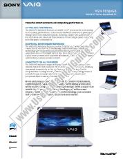 Ver VGN-FE690G pdf Especificaciones de comercialización