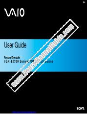View VGN-TX770P/B pdf User Guide
