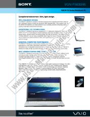 View VGN-FS630 pdf Marketing Specifications