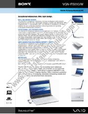 View VGN-FS810 pdf Marketing Specifications