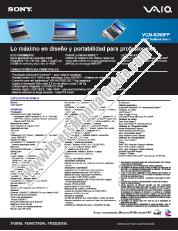 Ansicht VGN-S350FP pdf Especificaciones