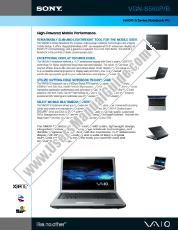 View VGN-S560PB pdf Marketing Specifications