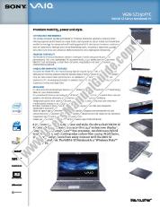 View VGN-SZ250P pdf Marketing Specifications