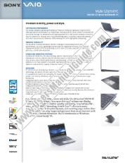 View VGN-SZ370P pdf Marketing Specifications