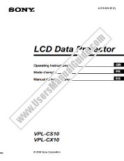 Ver VPL-CS10 pdf Manual de usuario principal