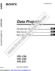 Ansicht VPL-EX1 pdf Bedienungsanleitung