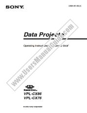 Ansicht VPL-CX86 pdf Bedienungsanleitung für Memory Stick®